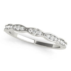 Vintage Inspired Half Eternity Ring in Gold & Platinum