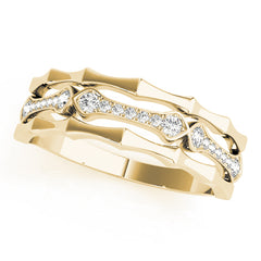 Diamond Half Eternity Ring in Gold & Platinum