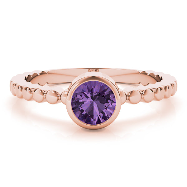 Opulent Fashion Band Round Diamond Engagement Ring — 9K/18K Gold & Platinum