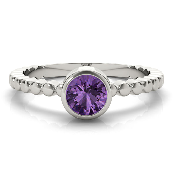 Opulent Fashion Band Round Diamond Engagement Ring — 9K/18K Gold & Platinum