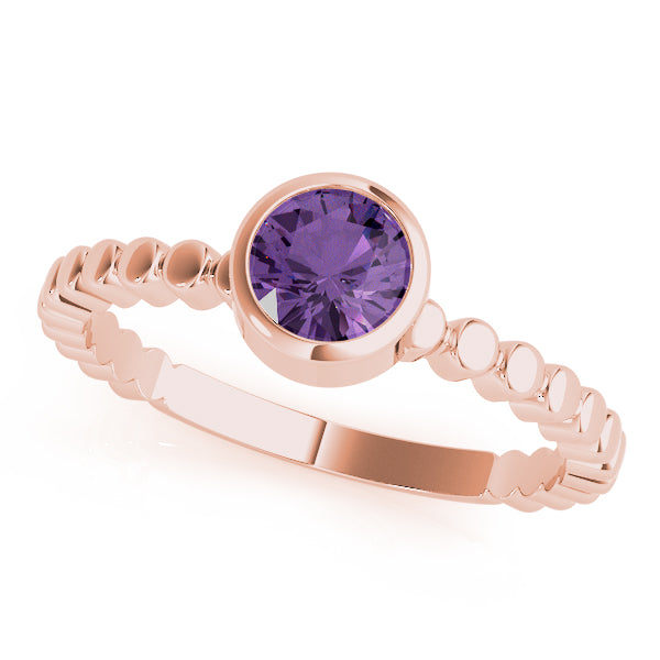 Opulent Fashion Band Round Diamond Engagement Ring — 9K/18K Gold & Platinum