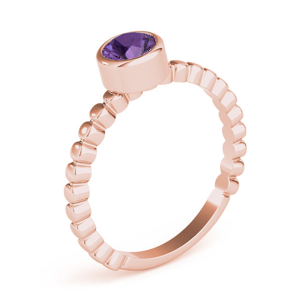 Opulent Fashion Band Round Diamond Engagement Ring — 9K/18K Gold & Platinum