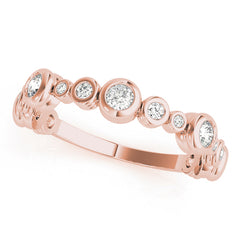 B-Dwn Chg. Half Eternity Ring in Gold & Platinum