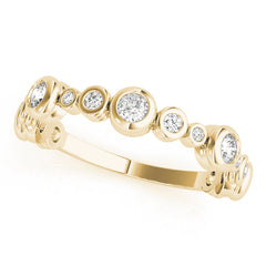 B-Dwn Chg. Half Eternity Ring in Gold & Platinum