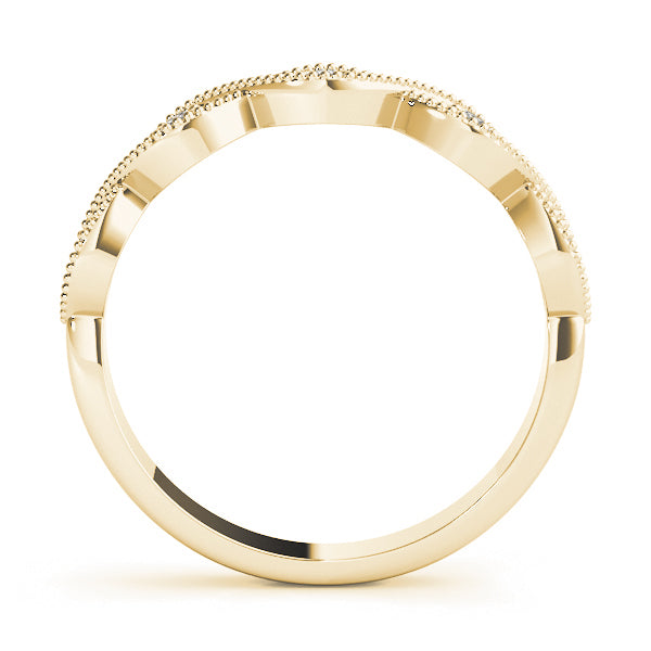Marquise Stackable Rings Half Eternity Ring in Gold & Platinum