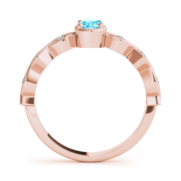 Timeless Color Center Ring Oval Diamond Engagement Ring — 9K/18K Gold & Platinum