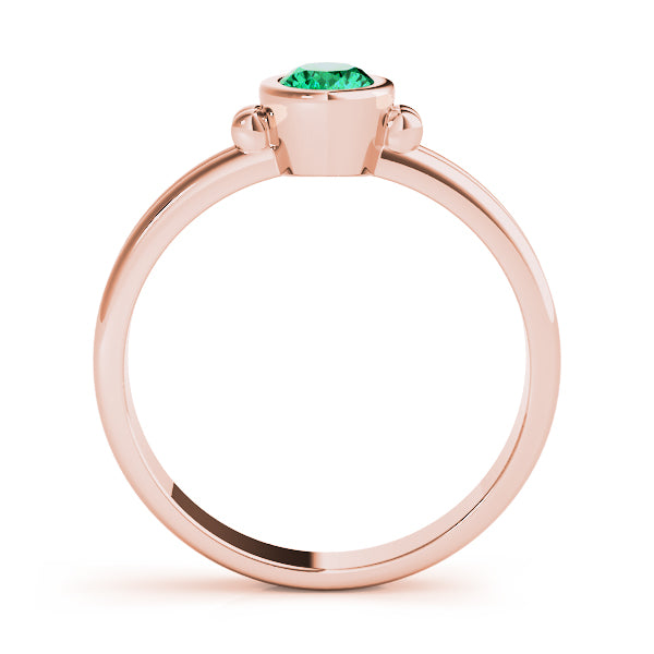 Elegant Color Center Ring Oval Diamond Engagement Ring — 9K/18K Gold & Platinum