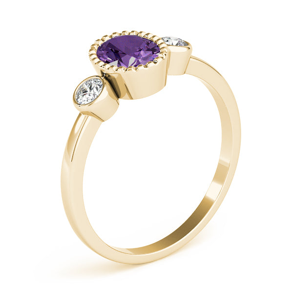 Vintage-Inspired Fashion Ring Oval Diamond Engagement Ring — 9K/18K Gold & Platinum