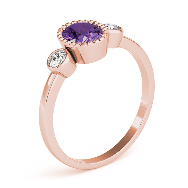 Vintage-Inspired Fashion Ring Oval Diamond Engagement Ring — 9K/18K Gold & Platinum