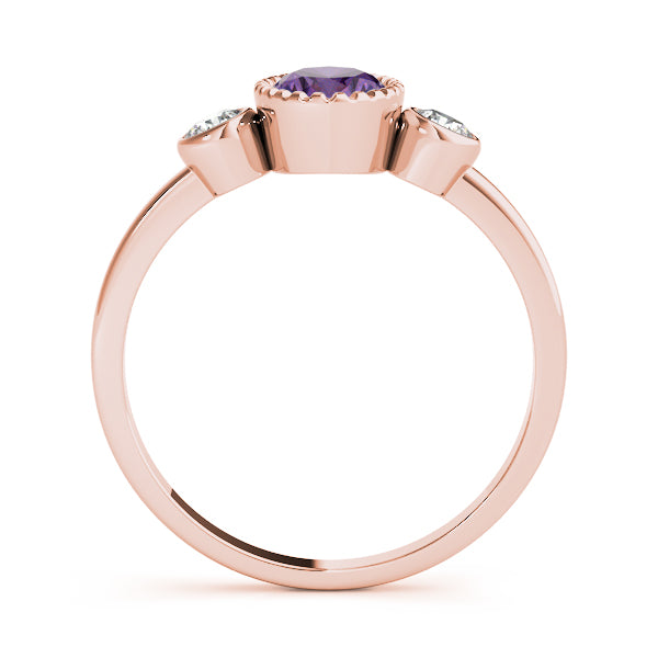 Vintage-Inspired Fashion Ring Oval Diamond Engagement Ring — 9K/18K Gold & Platinum