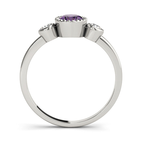 Vintage-Inspired Fashion Ring Oval Diamond Engagement Ring — 9K/18K Gold & Platinum