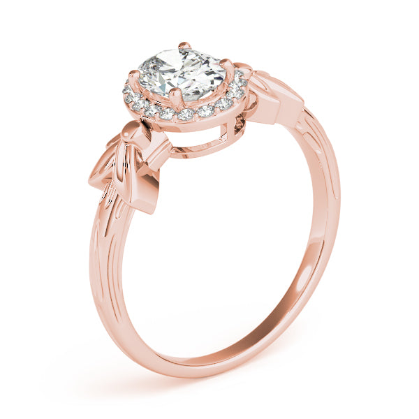 Celestial Fashion Ring Oval Diamond Engagement Ring — 9K/18K Gold & Platinum