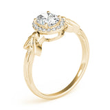 Celestial Fashion Ring Oval Diamond Engagement Ring — 9K/18K Gold & Platinum