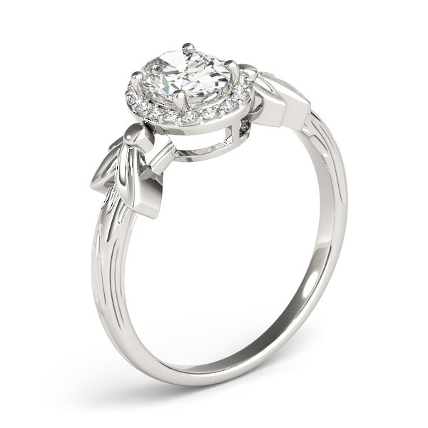 Celestial Fashion Ring Oval Diamond Engagement Ring — 9K/18K Gold & Platinum