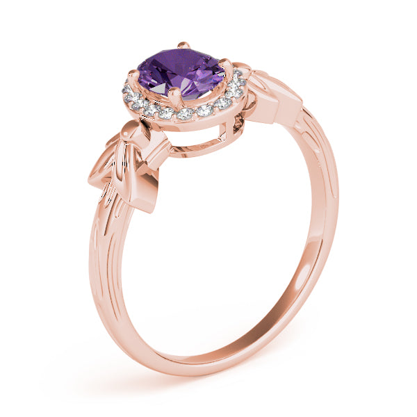 Celestial Fashion Ring Oval Diamond Engagement Ring — 9K/18K Gold & Platinum