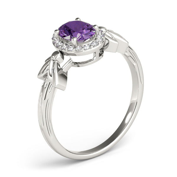 Celestial Fashion Ring Oval Diamond Engagement Ring — 9K/18K Gold & Platinum
