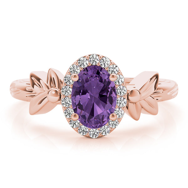 Celestial Fashion Ring Oval Diamond Engagement Ring — 9K/18K Gold & Platinum