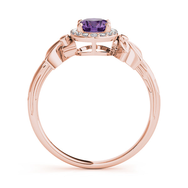 Celestial Fashion Ring Oval Diamond Engagement Ring — 9K/18K Gold & Platinum