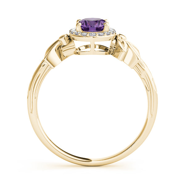 Celestial Fashion Ring Oval Diamond Engagement Ring — 9K/18K Gold & Platinum