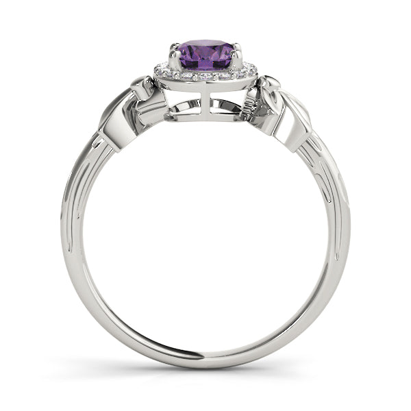 Celestial Fashion Ring Oval Diamond Engagement Ring — 9K/18K Gold & Platinum