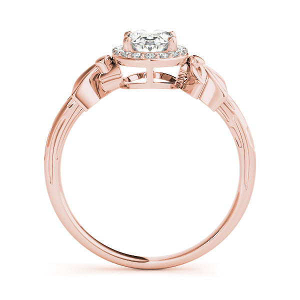 Celestial Fashion Ring Oval Diamond Engagement Ring — 9K/18K Gold & Platinum