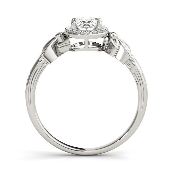 Celestial Fashion Ring Oval Diamond Engagement Ring — 9K/18K Gold & Platinum