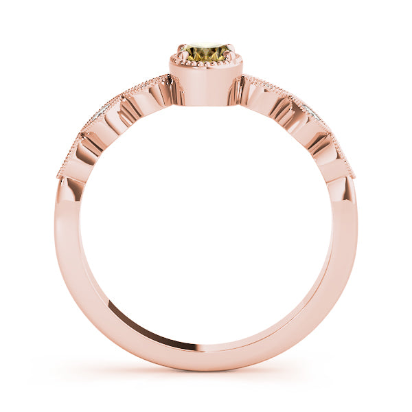 Heirloom Fashion Ring Oval Diamond Engagement Ring — 9K/18K Gold & Platinum