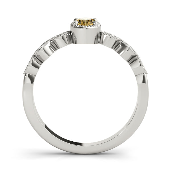 Heirloom Fashion Ring Oval Diamond Engagement Ring — 9K/18K Gold & Platinum