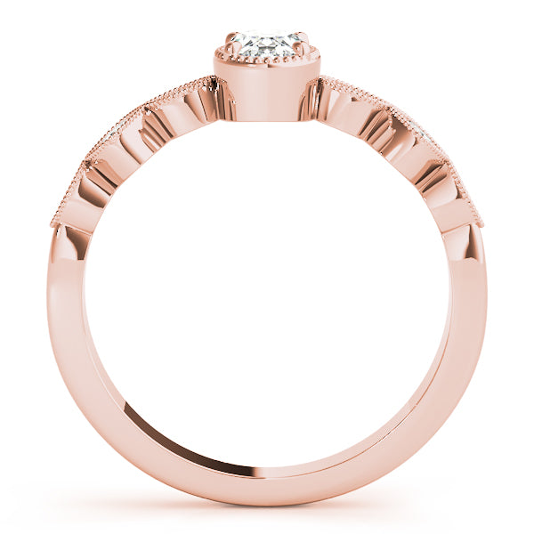 Heirloom Fashion Ring Oval Diamond Engagement Ring — 9K/18K Gold & Platinum