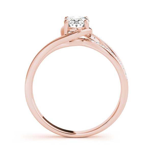 Dazzling Fashion Ring Oval Diamond Engagement Ring — 9K/18K Gold & Platinum