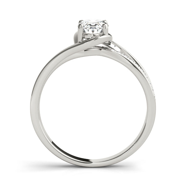 Dazzling Fashion Ring Oval Diamond Engagement Ring — 9K/18K Gold & Platinum