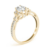 Enchanted Fashion Ring Oval Diamond Engagement Ring — 9K/18K Gold & Platinum