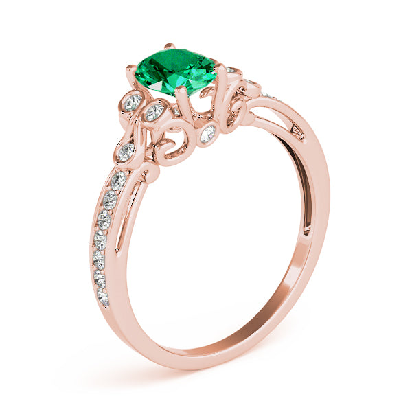 Enchanted Fashion Ring Oval Diamond Engagement Ring — 9K/18K Gold & Platinum