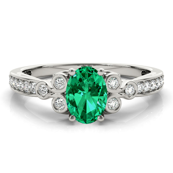 Enchanted Fashion Ring Oval Diamond Engagement Ring — 9K/18K Gold & Platinum