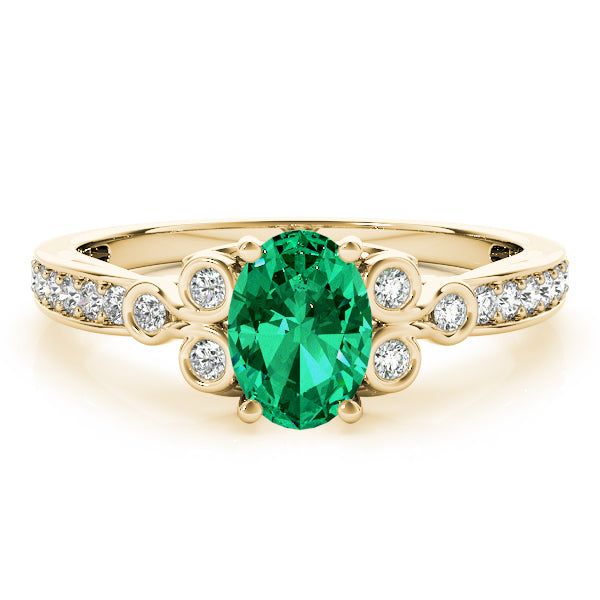 Enchanted Fashion Ring Oval Diamond Engagement Ring — 9K/18K Gold & Platinum