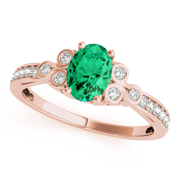 Enchanted Fashion Ring Oval Diamond Engagement Ring — 9K/18K Gold & Platinum