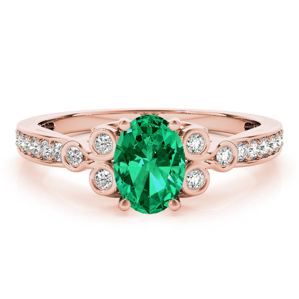 Enchanted Fashion Ring Oval Diamond Engagement Ring — 9K/18K Gold & Platinum