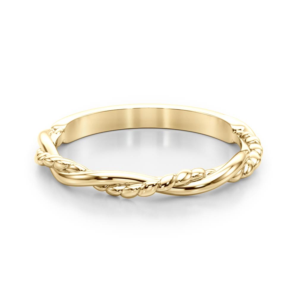 Twisted Filigree Gold Band