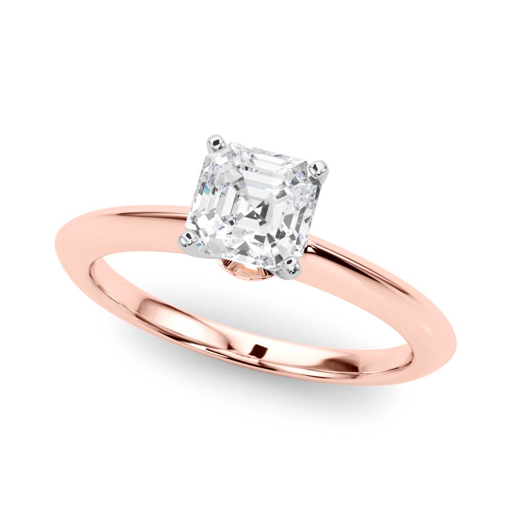 Heirloom 6 Prong Solitaire Round Diamond Engagement Ring — 9K/18K Gold & Platinum