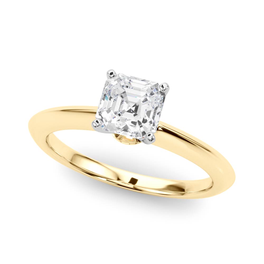 Heirloom 6 Prong Solitaire Round Diamond Engagement Ring — 9K/18K Gold & Platinum