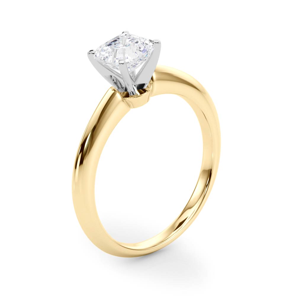 Heirloom 6 Prong Solitaire Round Diamond Engagement Ring — 9K/18K Gold & Platinum