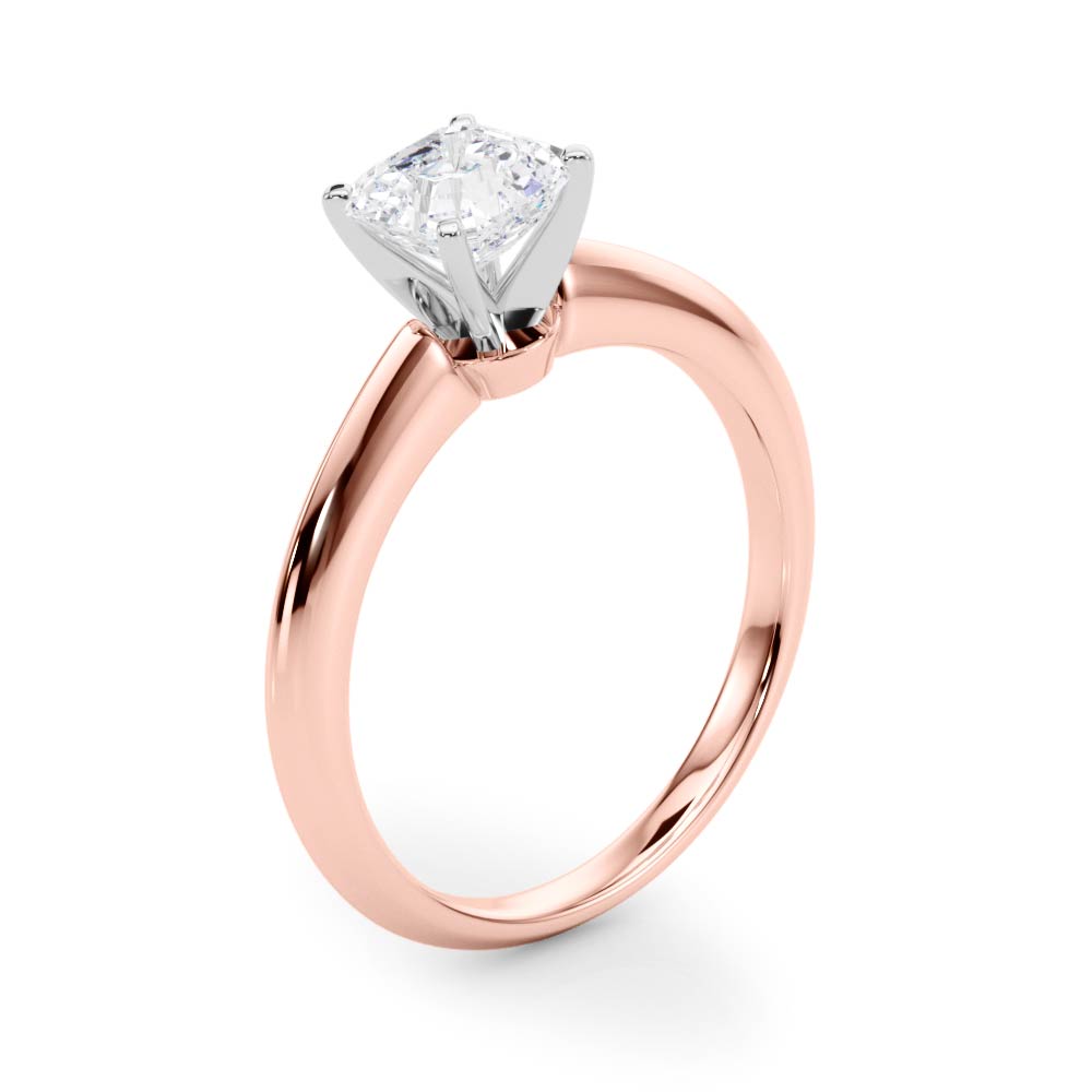 Heirloom 6 Prong Solitaire Round Diamond Engagement Ring — 9K/18K Gold & Platinum
