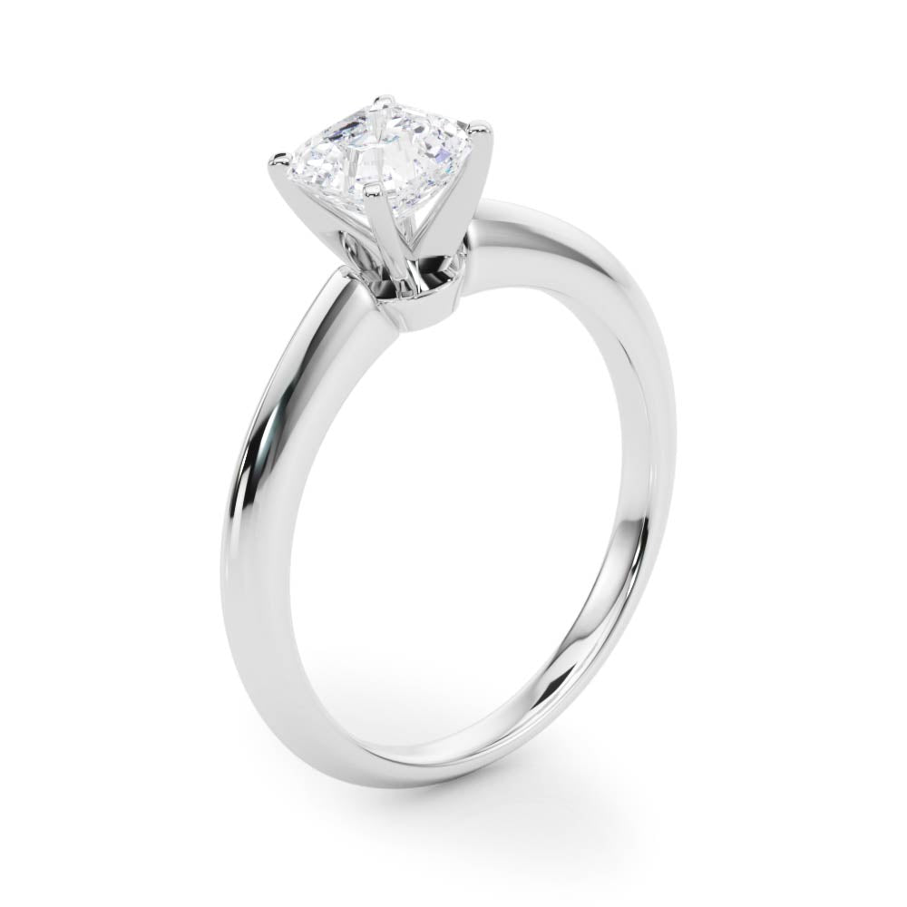 Heirloom 6 Prong Solitaire Round Diamond Engagement Ring — 9K/18K Gold & Platinum
