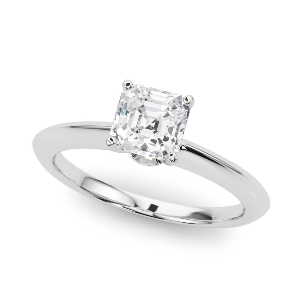 Heirloom 6 Prong Solitaire Round Diamond Engagement Ring — 9K/18K Gold & Platinum