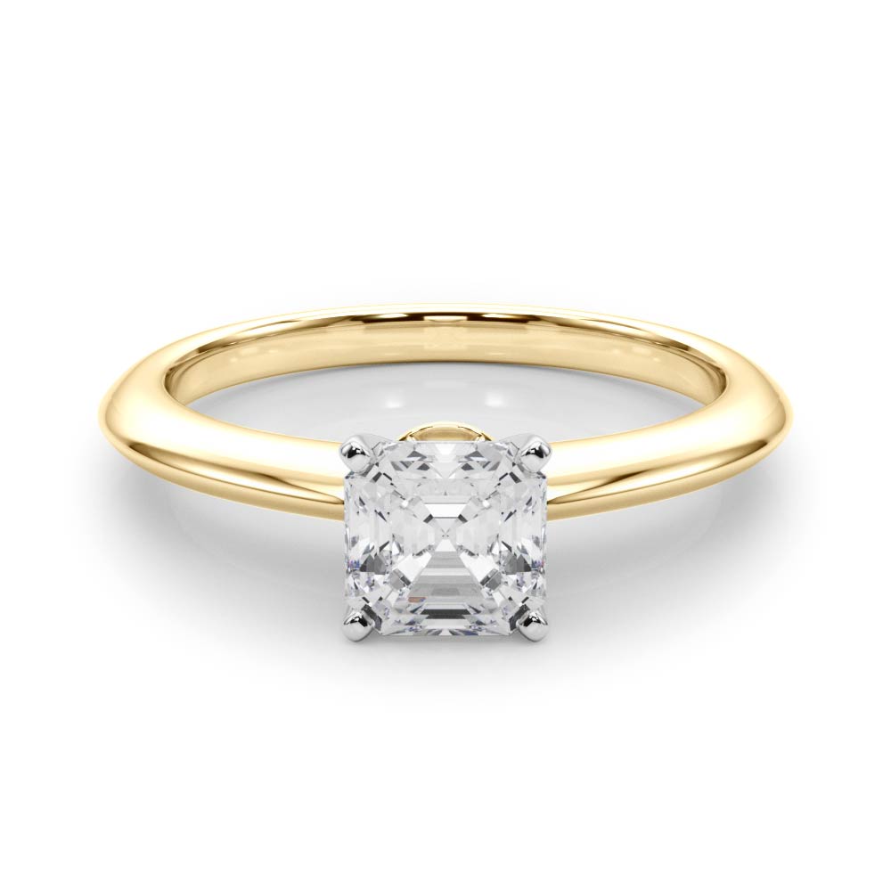 Heirloom 6 Prong Solitaire Round Diamond Engagement Ring — 9K/18K Gold & Platinum