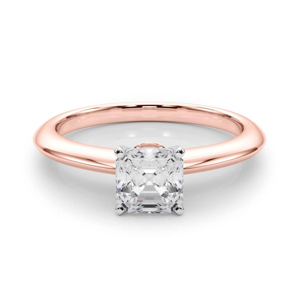 Heirloom 6 Prong Solitaire Round Diamond Engagement Ring — 9K/18K Gold & Platinum