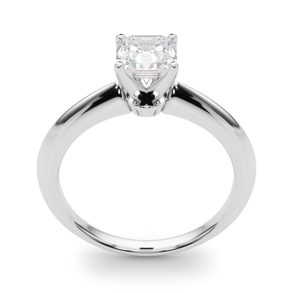Heirloom 6 Prong Solitaire Round Diamond Engagement Ring — 9K/18K Gold & Platinum