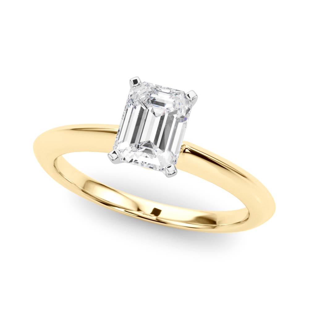 Heirloom 6 Prong Solitaire Round Diamond Engagement Ring — 9K/18K Gold & Platinum