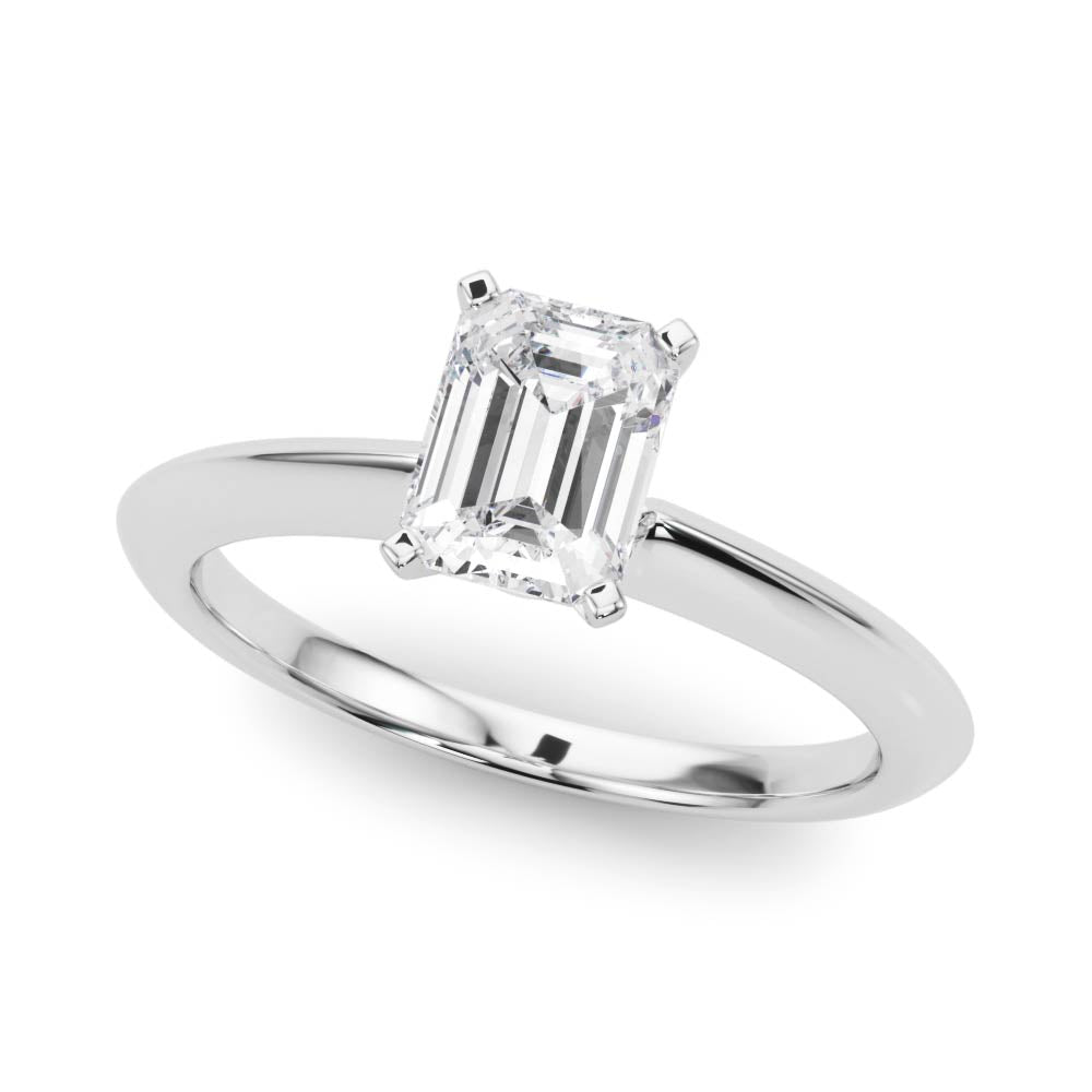 Heirloom 6 Prong Solitaire Round Diamond Engagement Ring — 9K/18K Gold & Platinum