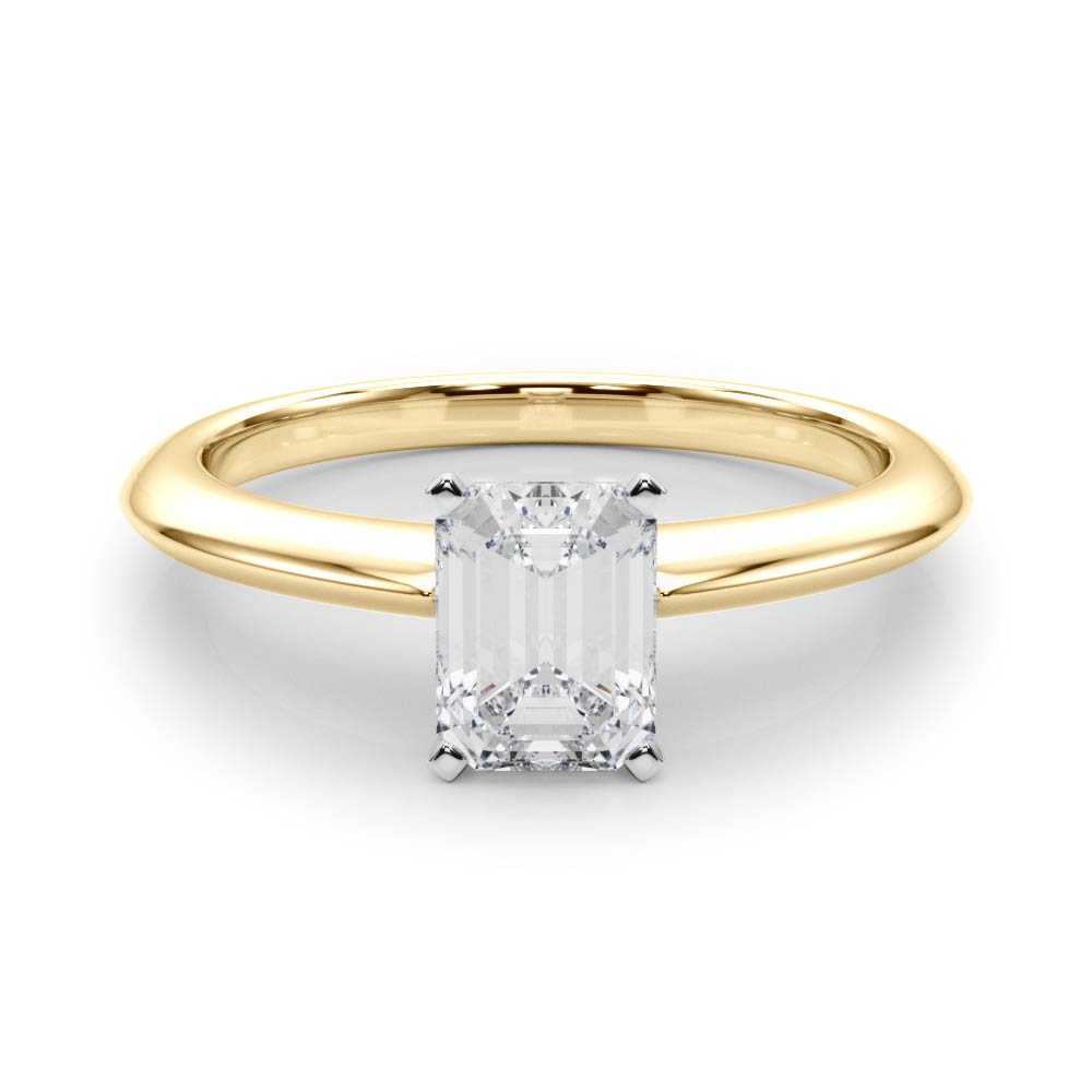 Heirloom 6 Prong Solitaire Round Diamond Engagement Ring — 9K/18K Gold & Platinum